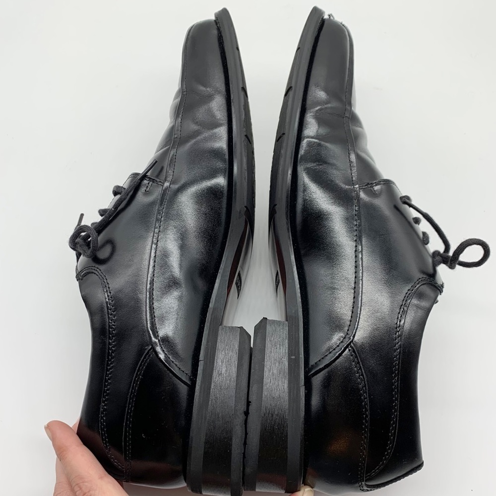 NWOB Florsheim Leather Alverson Lace Up Oxford in Black Size 8D - Picture 6 of 9